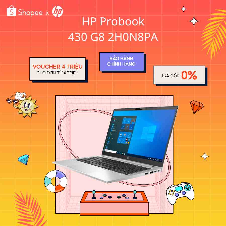 [Mã ELHP12 giảm 12% đơn 10TR] Laptop HP Probook 430 G8 2H0N8PA | i5-1135G7| 8GB RAM |256GB SSD|13.3FHD|Win10