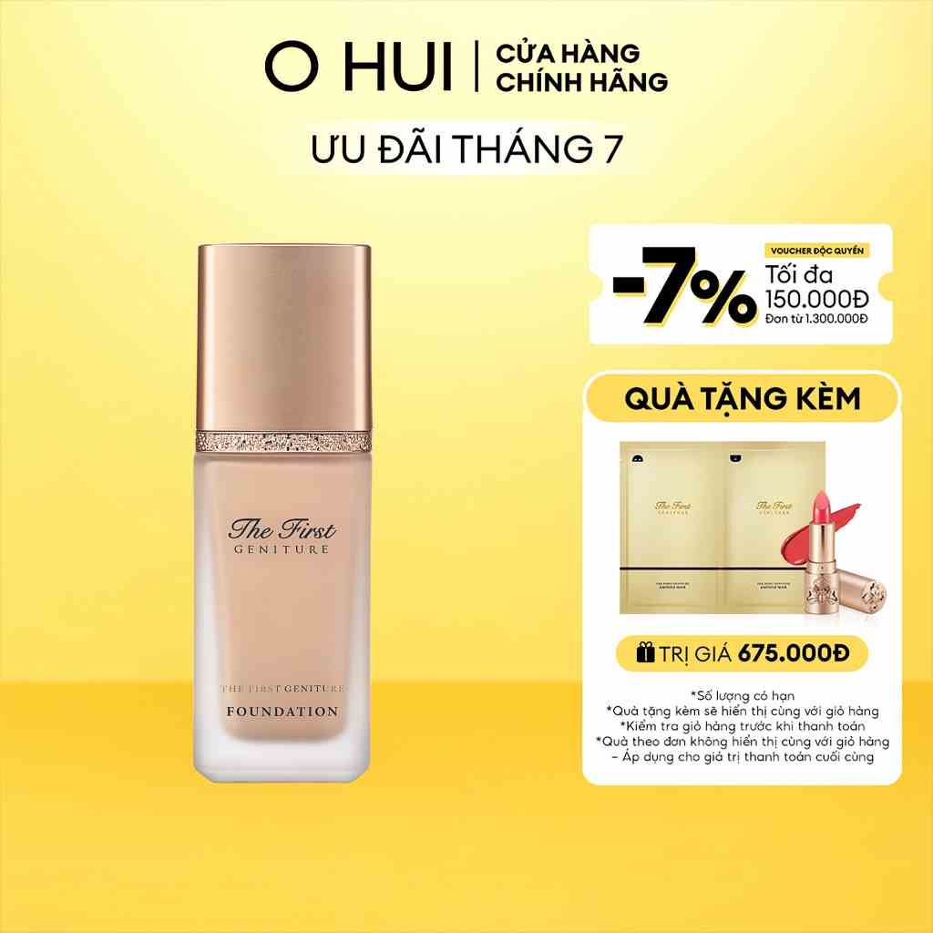 Kem nền dưỡng ẩm cao cấp OHUI The First Geniture Liquid Foundation 40ml