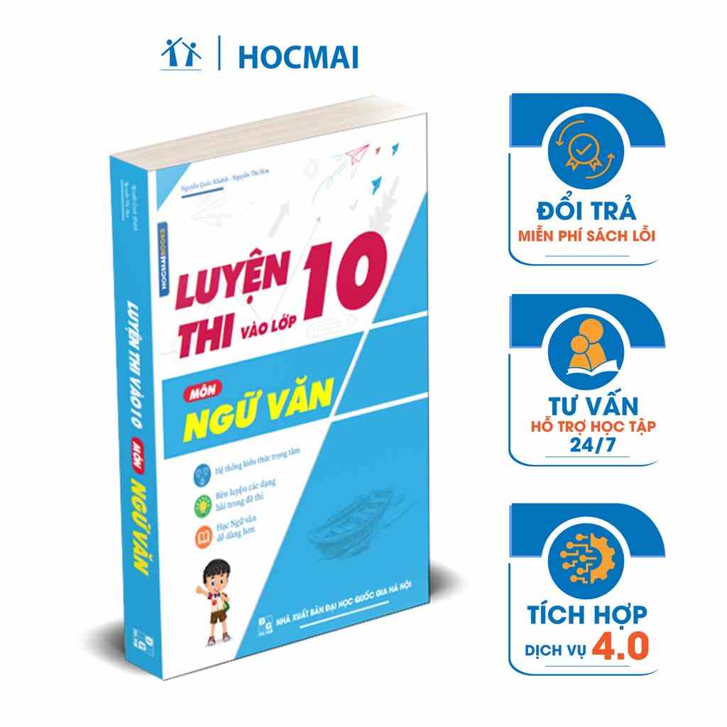 Sách - Luyện thi vào lớp 10 môn Ngữ văn -Hệ thống kiến thức trọng tâm Ngữ văn 9, rèn luyện kỹ năng, chinh phục 8+môn văn