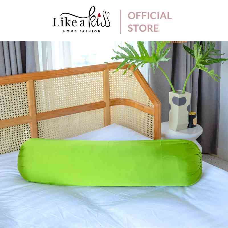 Vỏ Gối Ôm Lụa LIKE A KISS | 38x105cm | 20 Màu | Lụa Cao Cấp Ngừa Nếp Nhăn Và Bảo Vệ Tóc