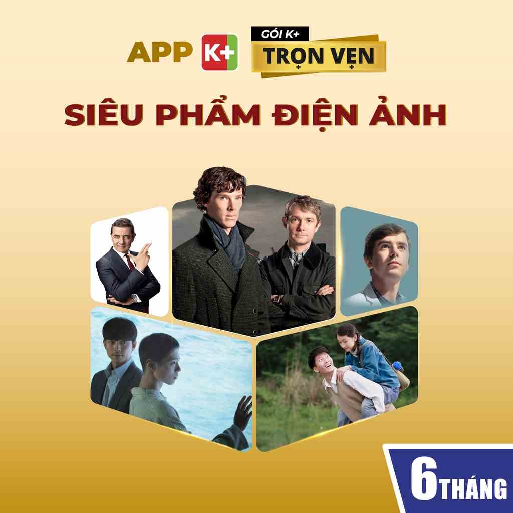 [Toàn quốc] E-voucher App K+ Gói Trọn Vẹn thời hạn 06 tháng