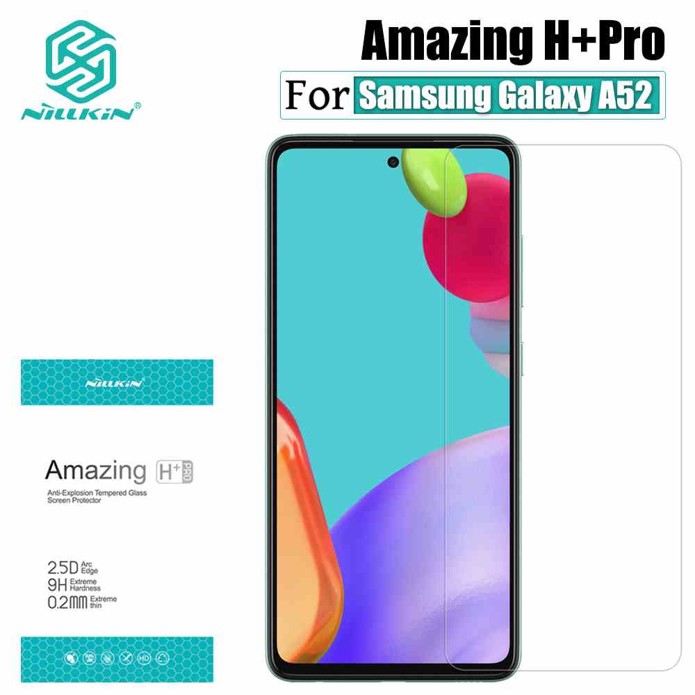 Kính cường lực Nillkin 2.5D H+ Pro cho Samsung Galaxy A52 4G / A52 5G / A52s chống chói trong suốt 0.2mm siêu mỏng 9H chống nổ