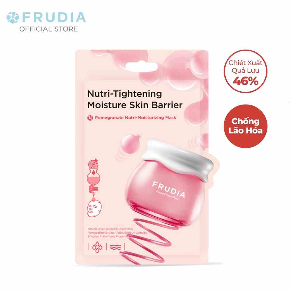 Mặt Nạ Giàu Chiết Xuất Quả Thạch Lựu Frudia Pomegranate Nutri-Moisturizing Mask 20ml/1pcs (new)