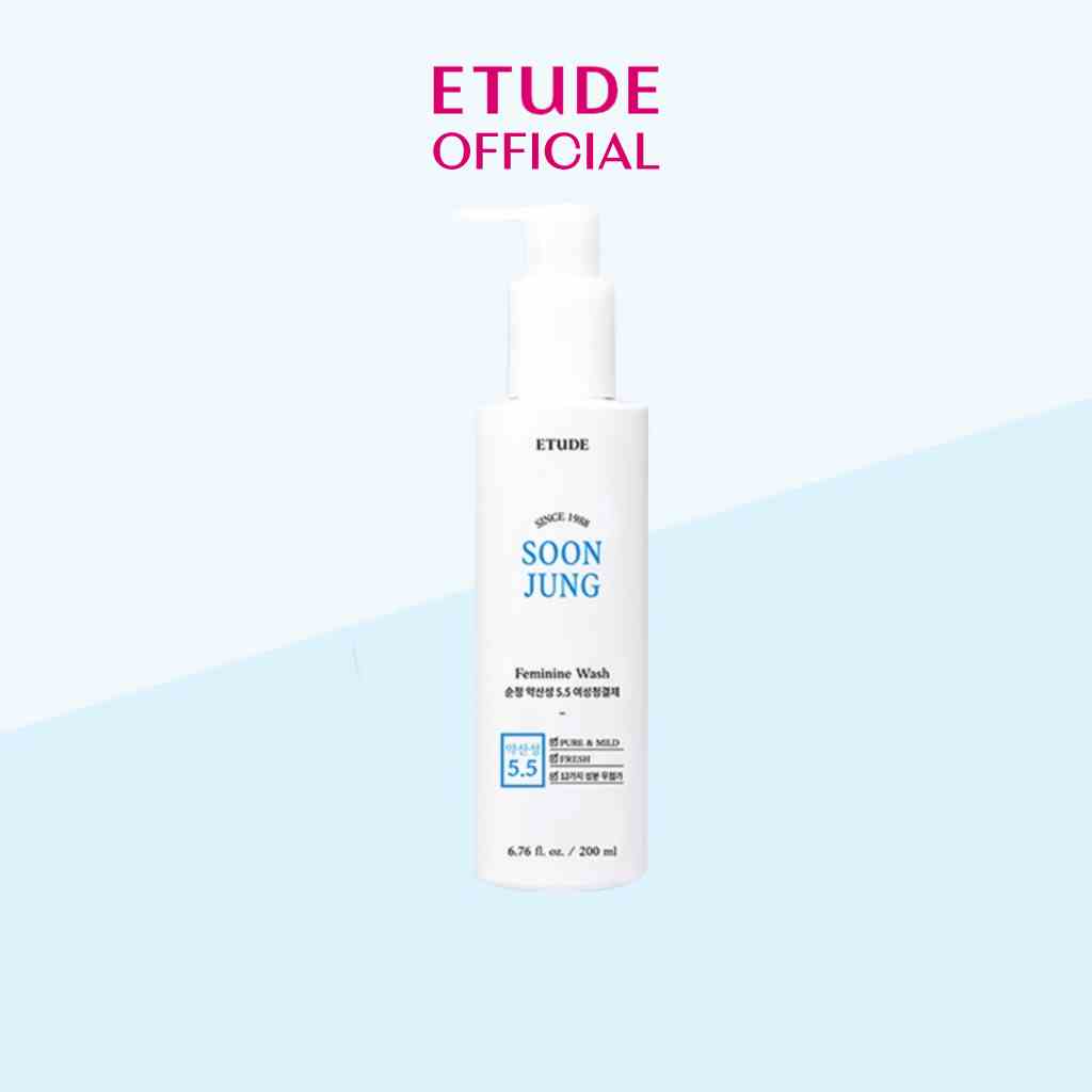 Dung Dịch Vệ Sinh Phụ Nữ An Toàn Dịu Nhẹ ETUDE pH5.5 Feminine Wash 200ml