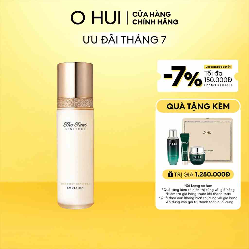 [Mã COSLUX07 giảm 120K đơn 1500K] Sữa dưỡng da OHUI The First Geniture Emulsion 150ml