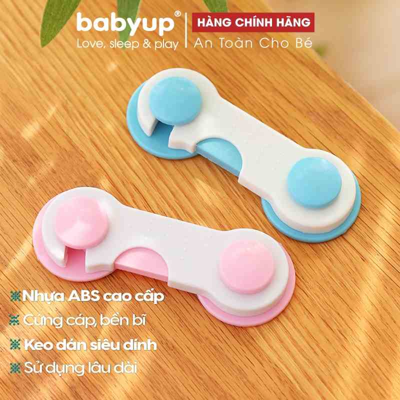 Khóa tủ an toàn cho bé Babyup, nhựa ABS cao cấp. Giúp Khóa Ngăn Kéo, khóa cửa tủ lạnh.