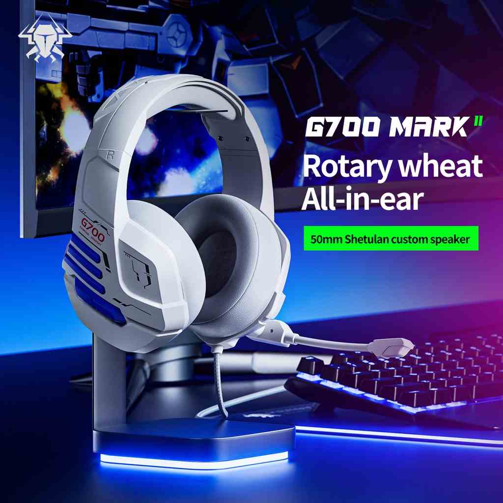 Tai nghe Gaming PLEXTONE G700 cổng 3.5mm có mic và nút điều khiển âm lượng thích hợp cho PC / PS4 /Xbox One / điện thoại