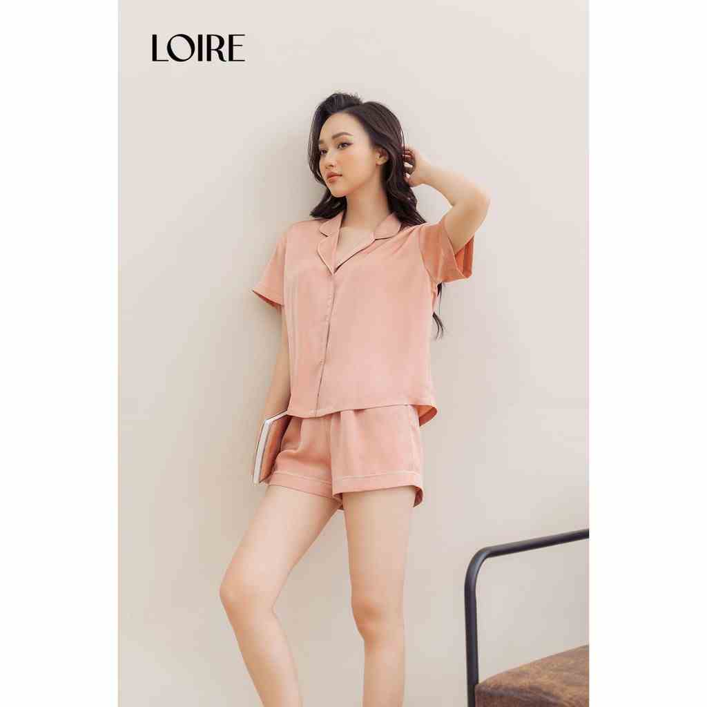 Bộ Ngủ Lụa Pijama Trơn Loirechic PCC05