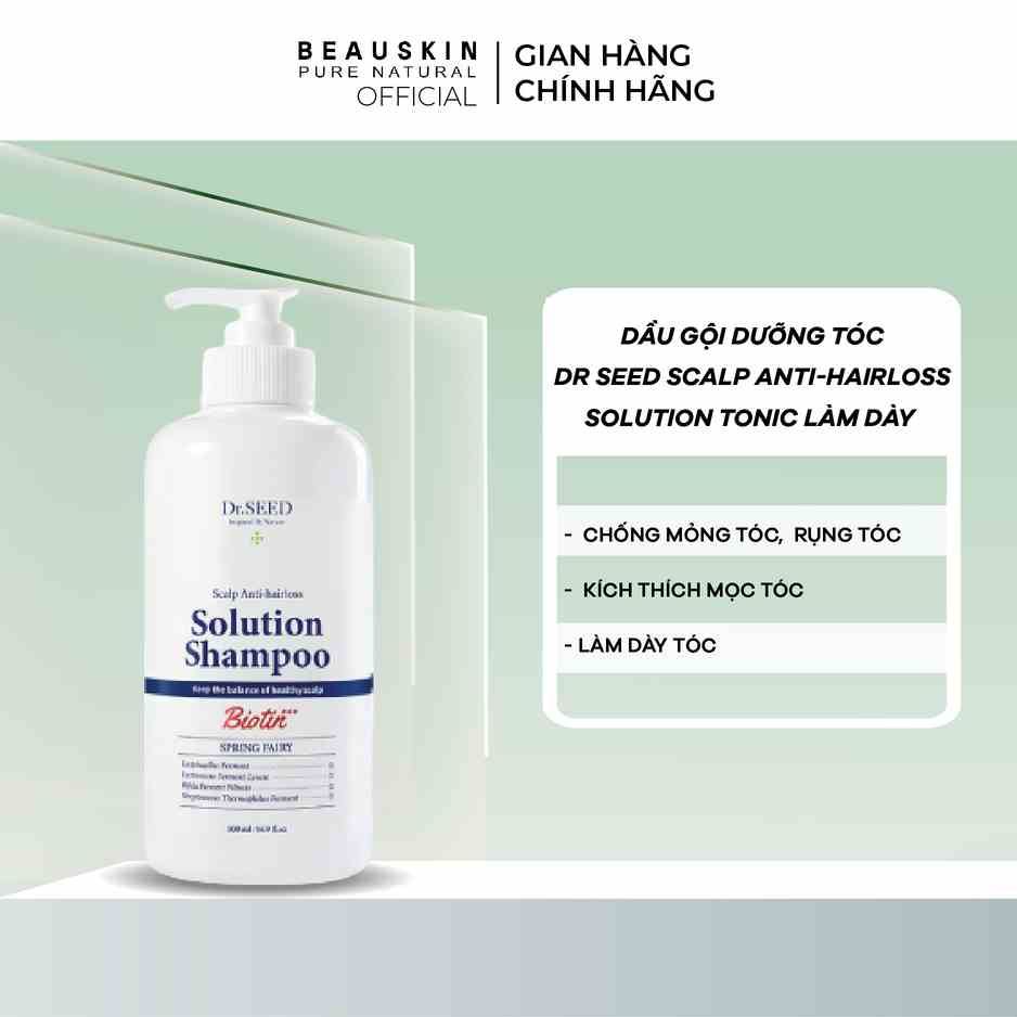 [Mã BMLTB35 giảm đến 35K đơn 99K] Dầu gội Dưỡng Tóc DR SEED Scalp Anti-Hairloss Solution Tonic Làm Dày, Giảm Rụng 500ML