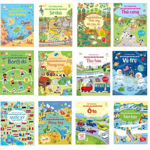 Sách - First sticker book - Sách dán hình đầu đời cho bé (6 cuốn) - Đinh Tị Books