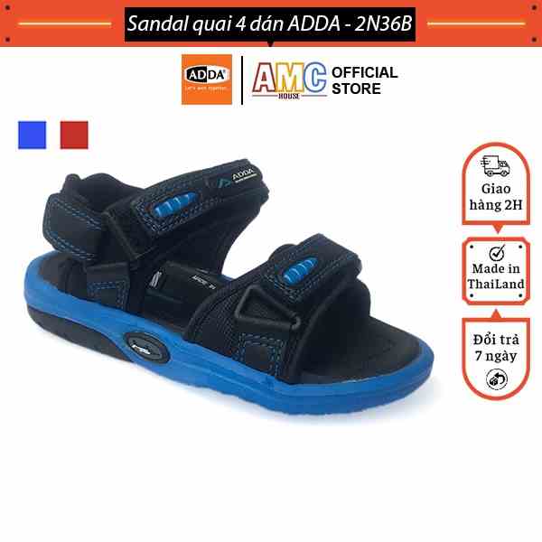 [Mã BMLTA35 giảm đến 35K đơn 99K] Giày sandal bé trai quai dán 4 mặt mút êm ADDA - 2N36B