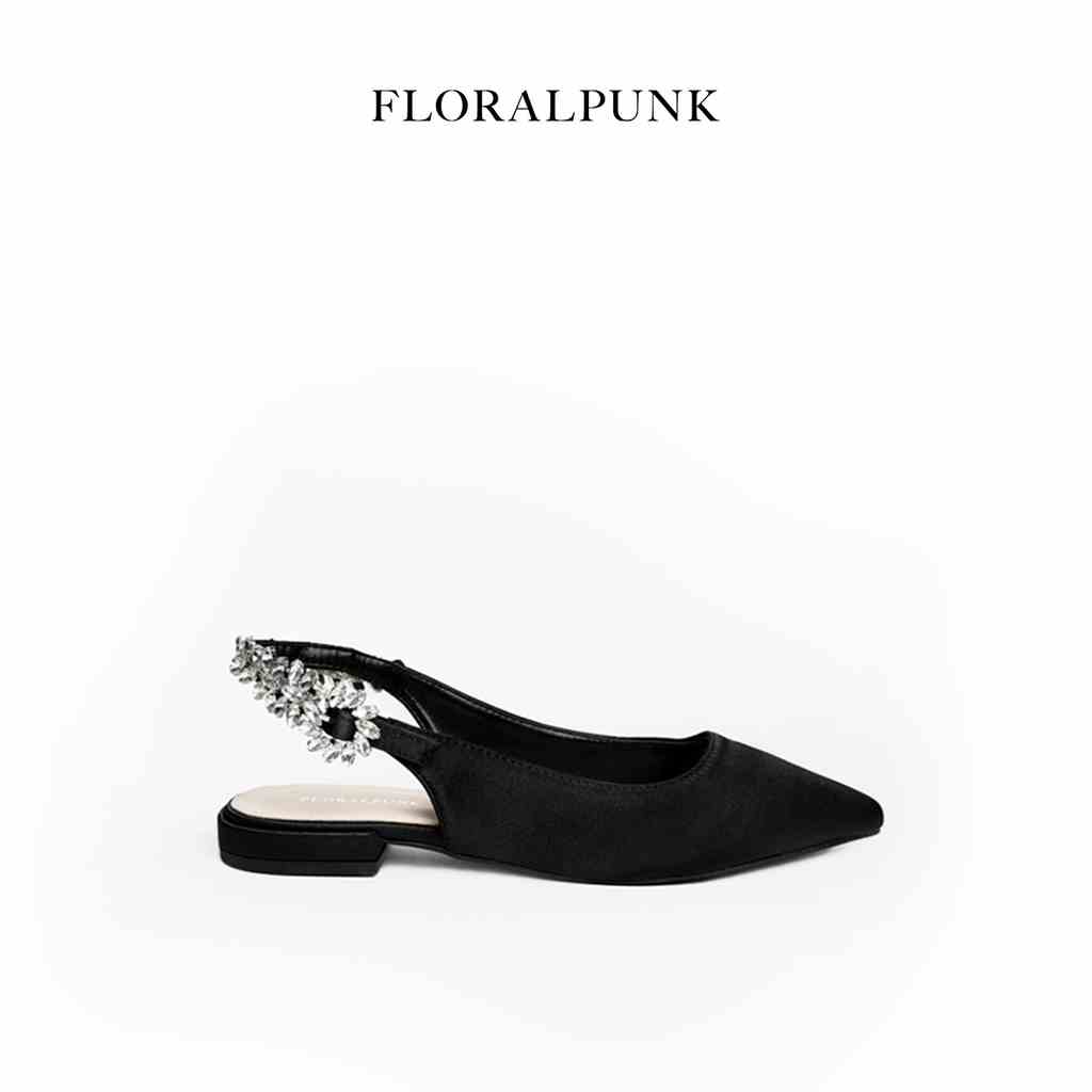 Giày Mules Floralpunk Crystal Slingback