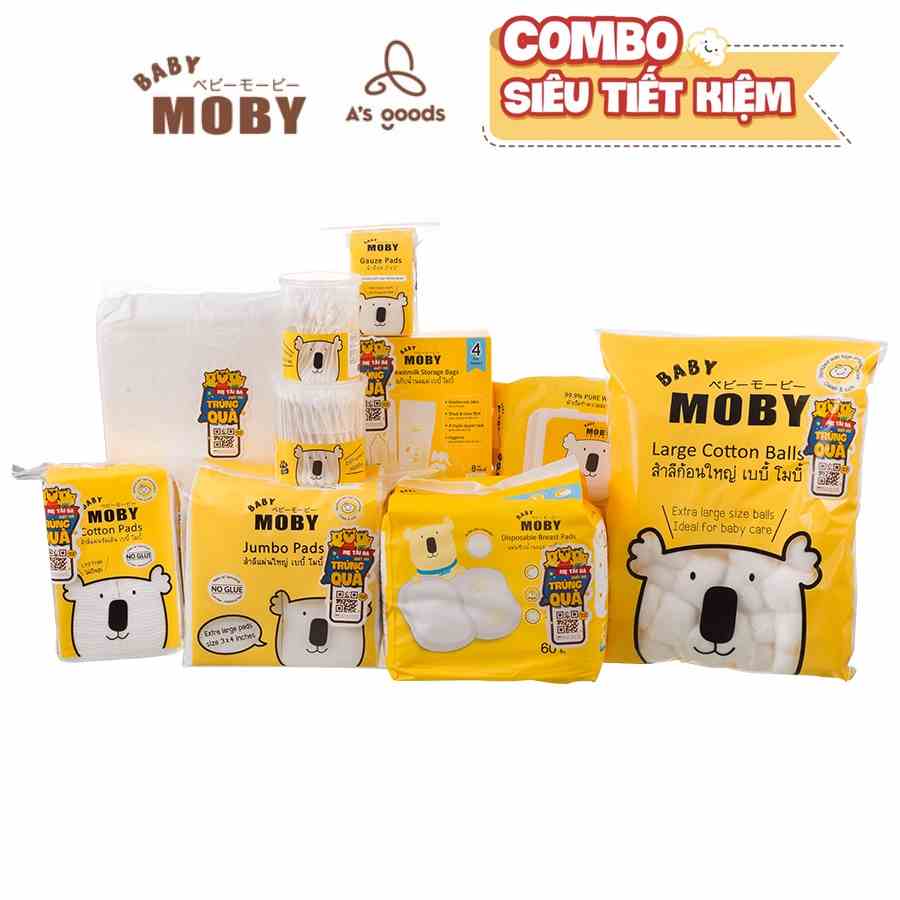 Combo sơ sinh Baby Moby 10 món chăm bé tiện lợi