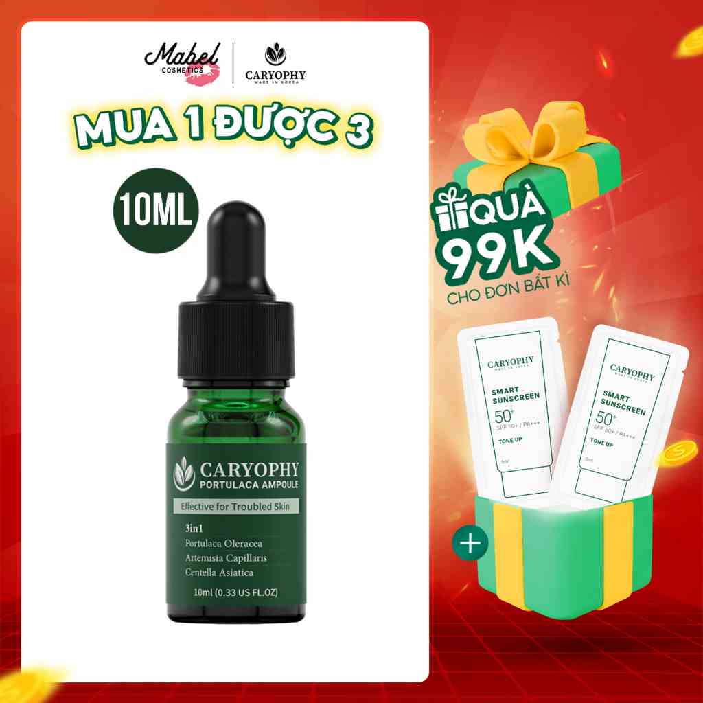 Serum giảm mụn thâm Caryophy Portulaca Ampoule Hàn Quốc 10ml