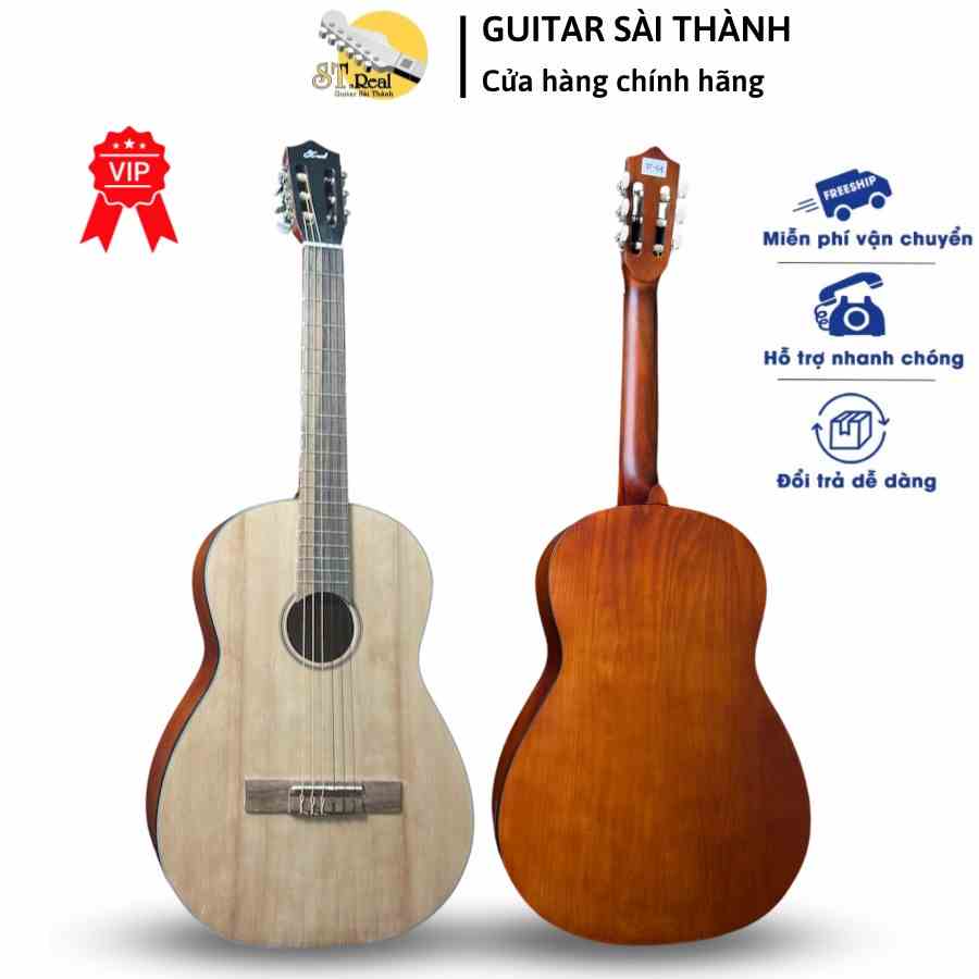 [MÃ giảm 40K]Đàn Guitar Classic Mã ST-C1 Full Size 41 Inch Chất Gỗ Nhập Khẩu Chính Hãng ST.Real Guitar Sài Thành