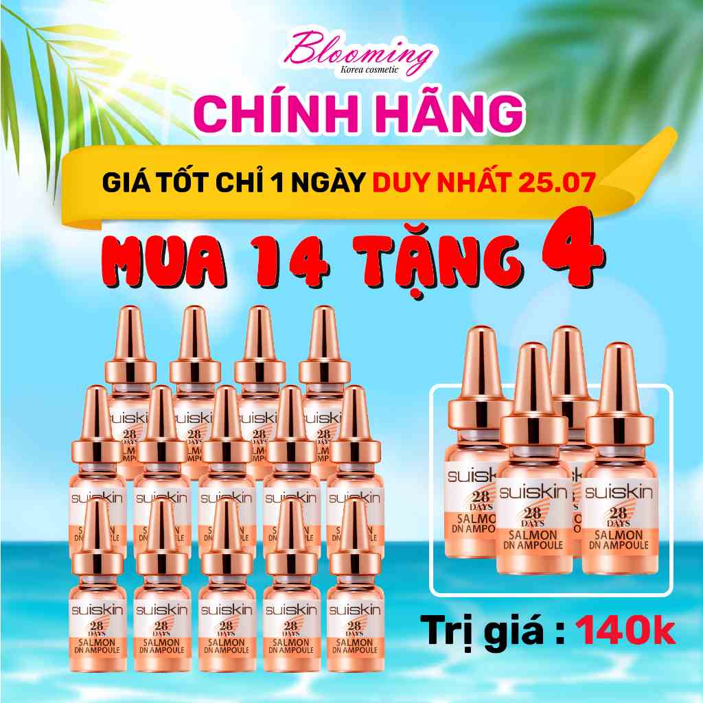 Tinh Chất Chống Lão Hoá, Giảm Mụn Tế Bào Gốc Trứng Cá Hồi Suiskin Salmon DN Ampoule (Tuỳ chọn số lượng)