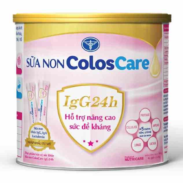 [Mã BMLTA35 giảm đến 35K đơn 99K] Sữa non Nutricare ColosCare IgG24h - Hỗ trợ nâng cao sức đề kháng (42 gói - 84g)