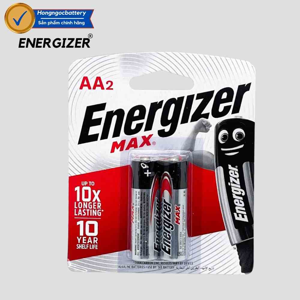 [Mã BMLTB35 giảm đến 35K đơn 99K] Vỉ 2 Viên Pin AA/ AAA 1,5V Energizer Max Siêu Bền - Hàng chính hãng