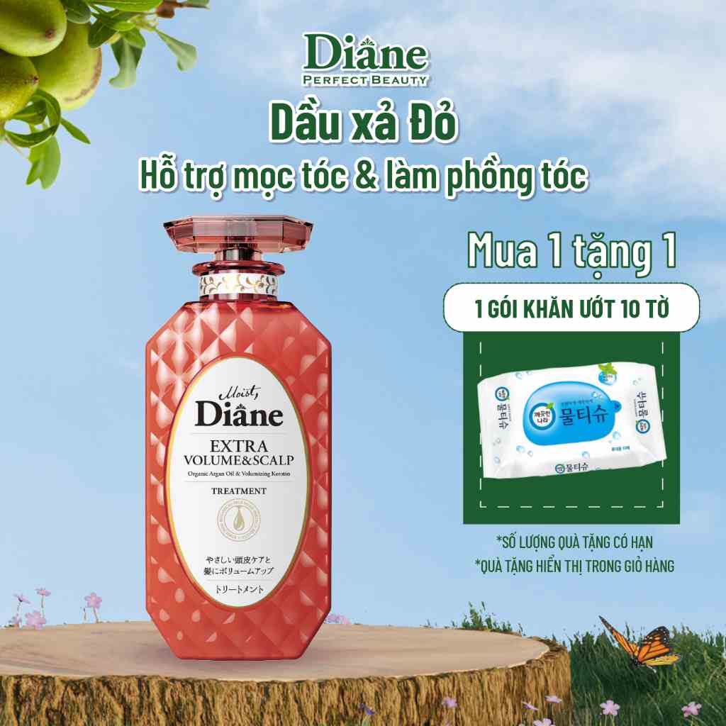 [Mã BMLTB35 giảm đến 35K đơn 99K] Dầu xả hỗ trợ mọc tóc & làm phồng tóc Moist Diane Extra Volume & Scalp - 450ml