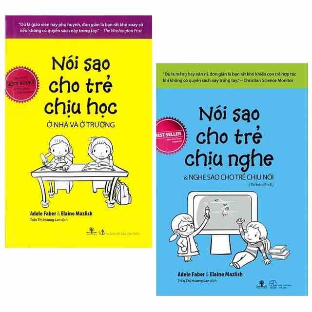 Sách Combo Nói Sao Cho Trẻ Chịu Nghe và Nói Sao Cho Trẻ Chịu Học Trọn bộ 2 cuốn