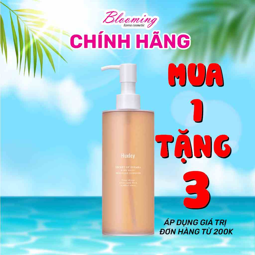 [Mã BMLTA35 giảm đến 35K đơn 99K] Sữa tắm sáng da rạng rỡ, ngăn ngừa lão hóa da Huxley Body Wash Moroccan Cardener 300ml