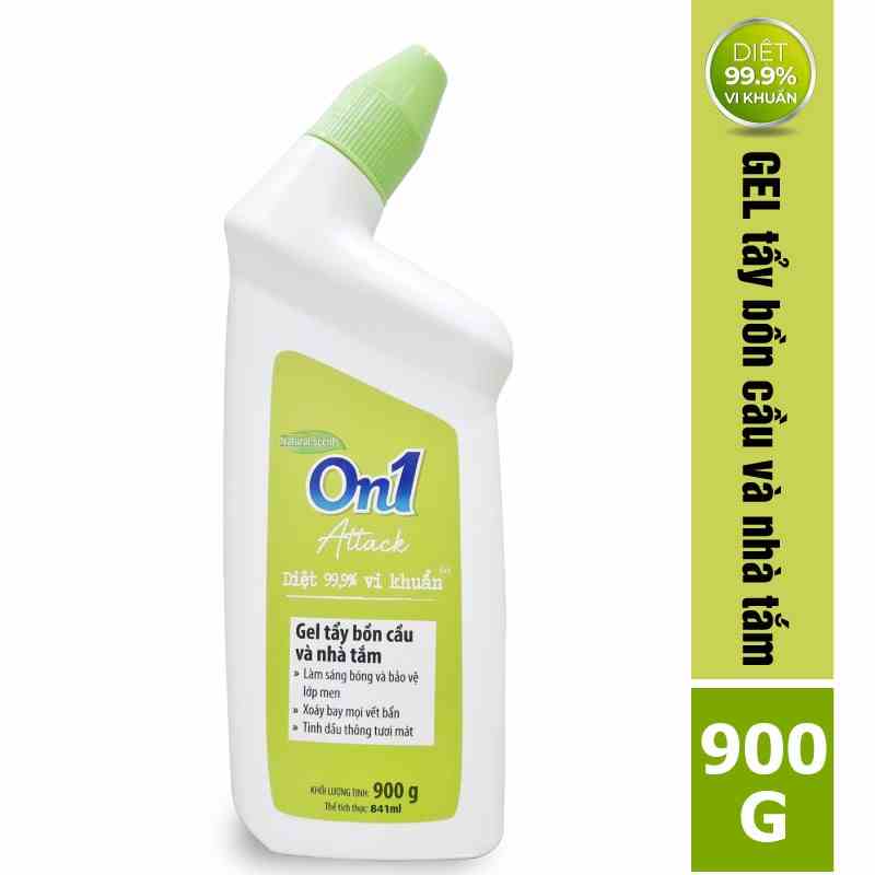 [Mã BMLTA35 giảm đến 35K đơn 99K] Gel tẩy bồn cầu và nhà tắm ON1 attack 900g N0502