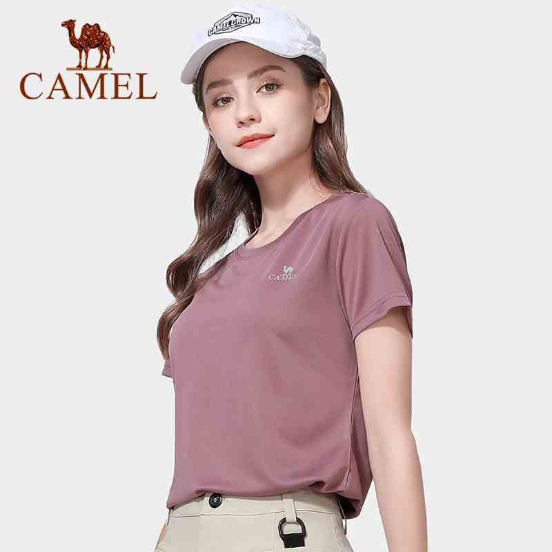 Áo thun CAMEL phong cách thể thao khô nhanh cao cấp cho nữ