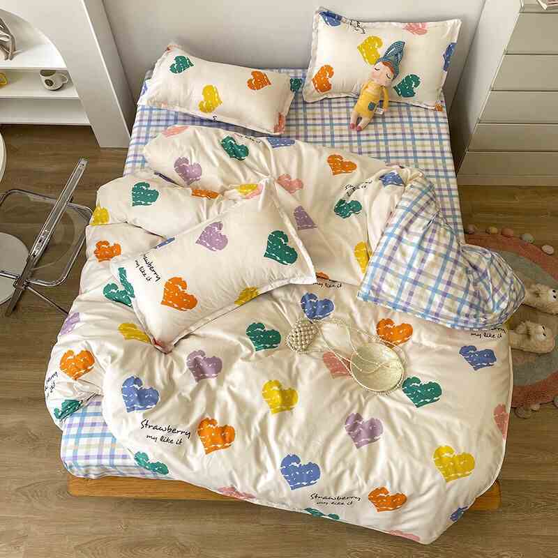 [BST 18] Bộ chăn ga gối Cotton Poly EmmiBedding phong cách Hàn Quốc Drap giường cotton hot trend (không kèm ruột)