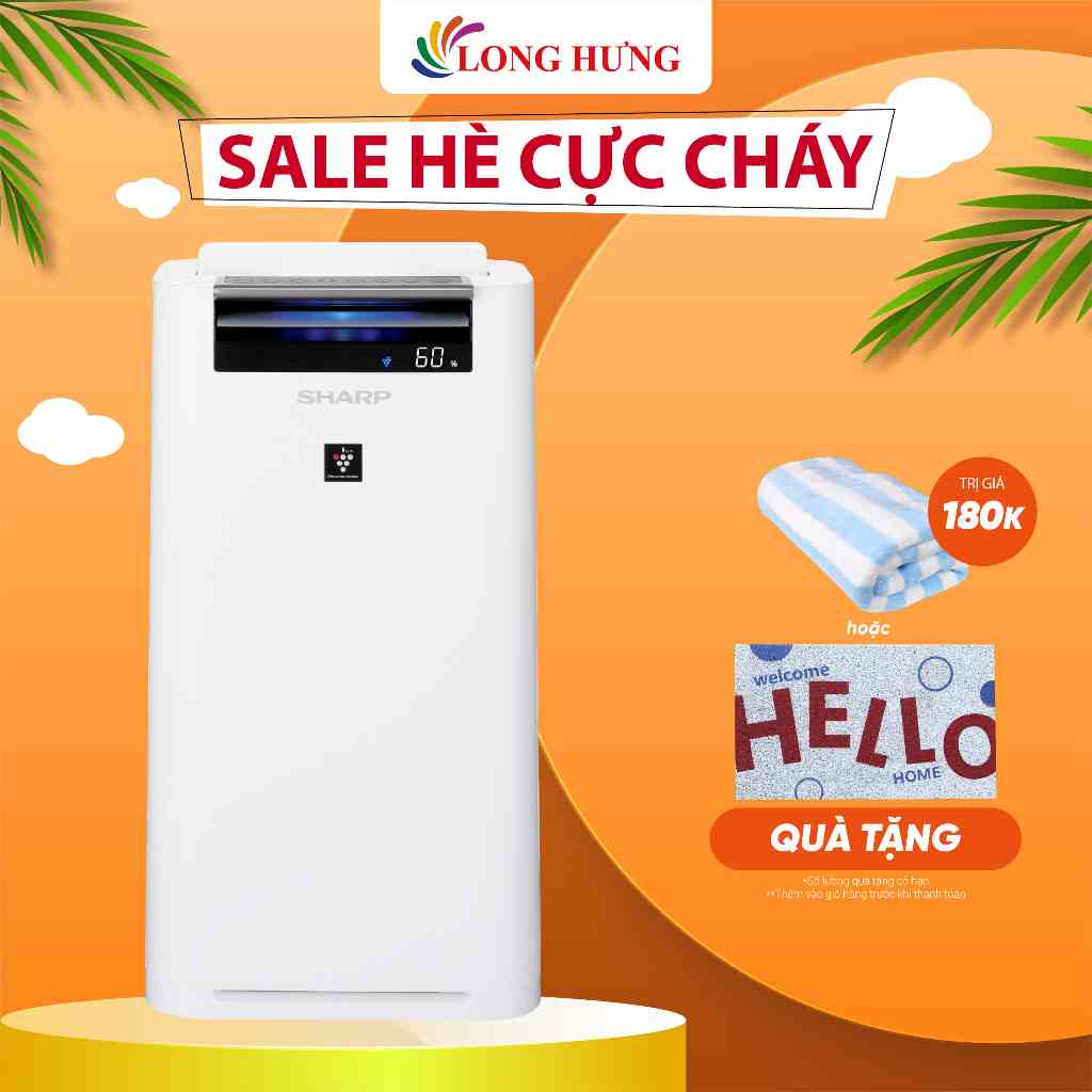 Máy lọc không khí tạo ẩm Sharp KC-G40EV-W - Hàng chính hãng