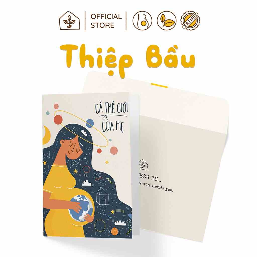 Thiệp Quà Tặng Mẹ Bầu (Giao hình ngẫu nhiên) | Nhà Đậu | 155