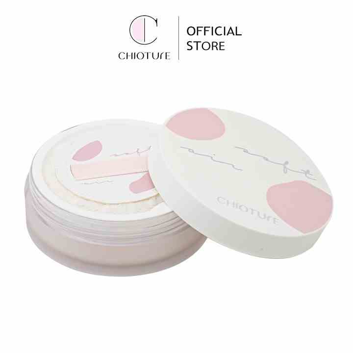 Phấn phủ Chioture Soft Air Loose Powder kiềm dầu che khuyết điểm trang điểm tự nhiên 9g