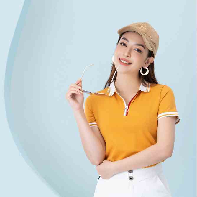 Áo polo nữ chất cotton lạnh - Áo phông nữ có cổ - LOZA PT061020