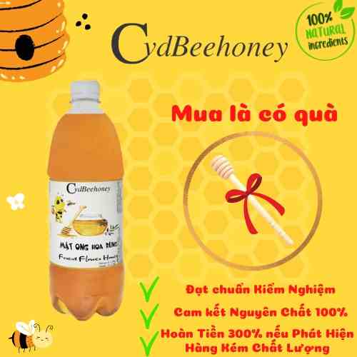 Mật Ong Hoa Hoa Rừng Nguyên Chất, Tăng Cường Đề Kháng , Sức Khỏe, Làm Đẹp CvdBeehoney 1400g