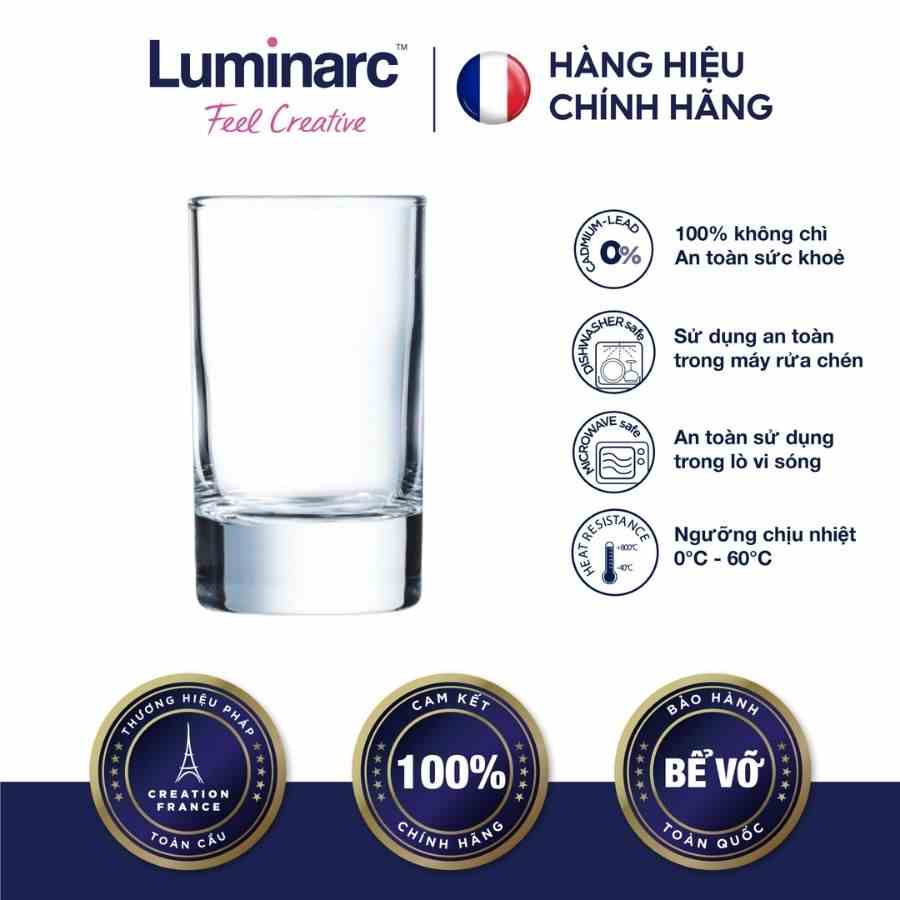 [Mã BMLTB35 giảm đến 35K đơn 99K] Bộ 6 Ly Cao Thuỷ Tinh Luminarc Islande 150-310 ml