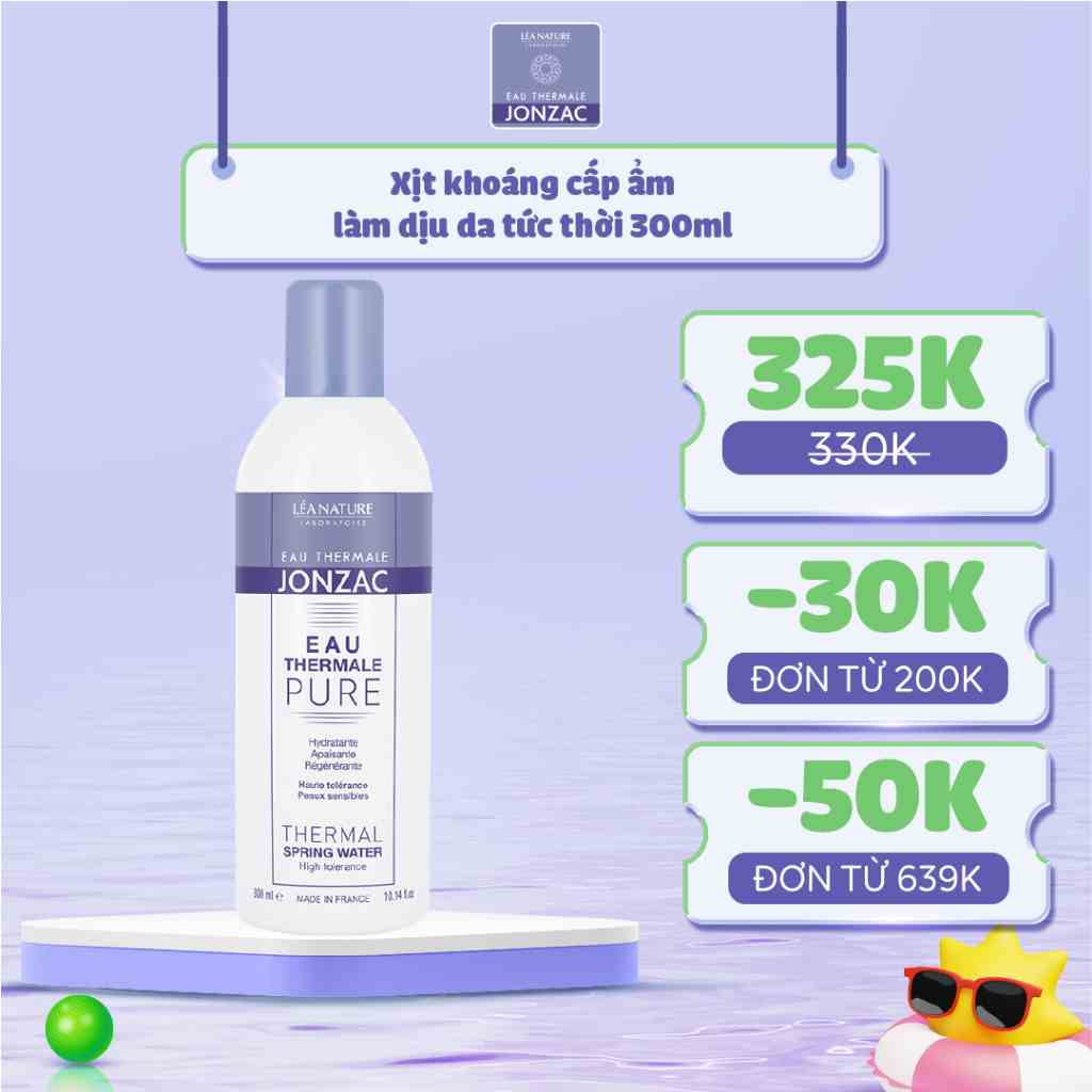 [Mã BMLTA35 giảm đến 35K đơn 99K] Xịt Khoáng Cấp Ẩm Và Nuôi Dưỡng Da Eau Thermale Jonzac Thermal Spring Water 300ml