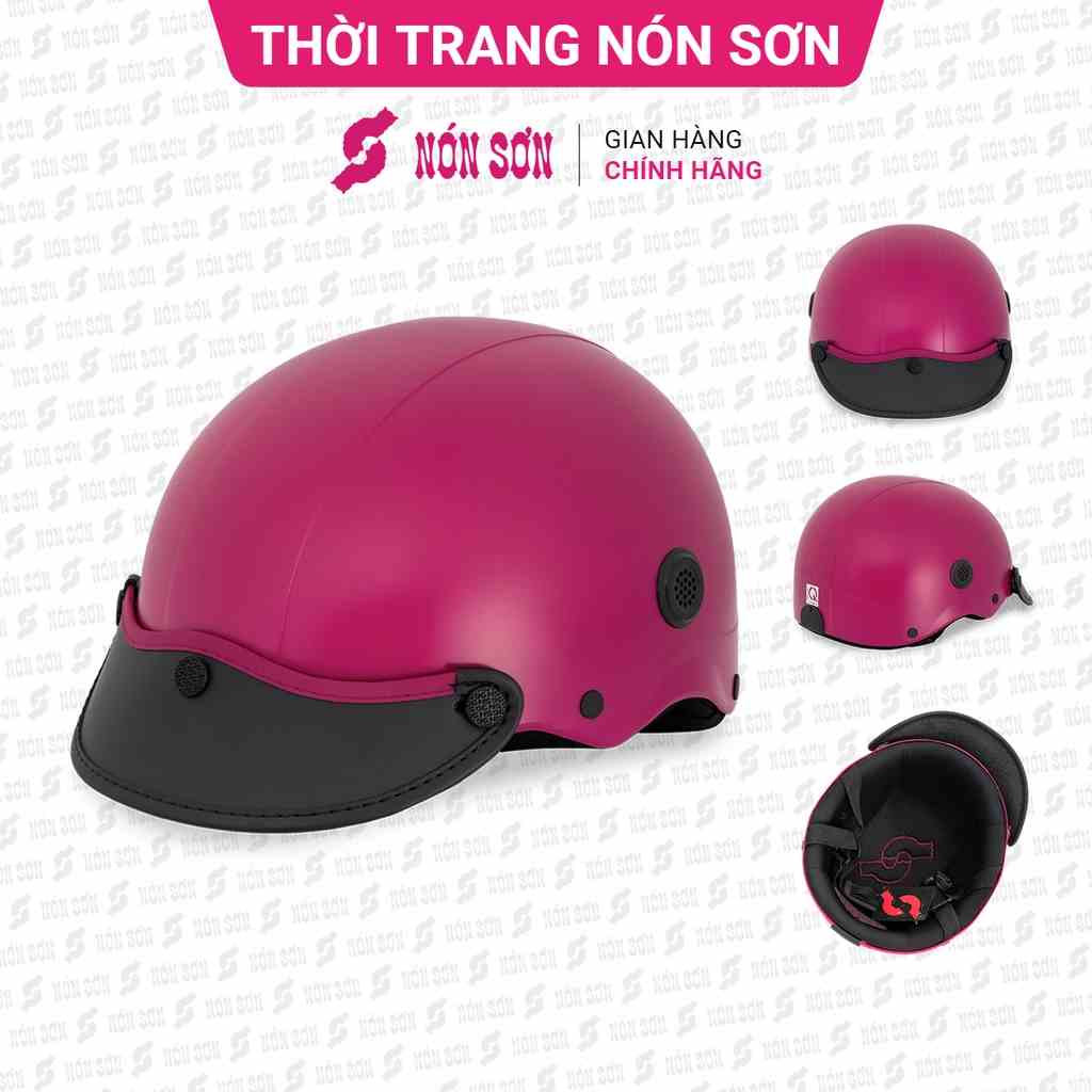 Mũ bảo hiểm nửa đầu lỗ thông gió chính hãng NÓN SƠN HỒNG-TG-HG-389