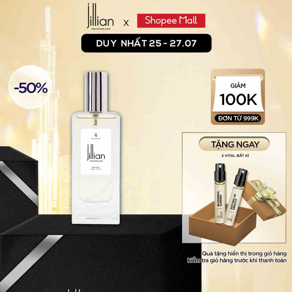 Nước hoa Jillian Nữ Beloved J 50ml - nữ tính, thanh lịch, lôi cuốn