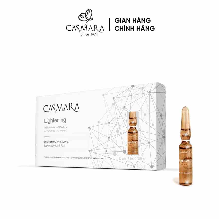 Huyết Thanh Làm Trắng Da CASMARA Lightening Ampoule Flash 20 ống