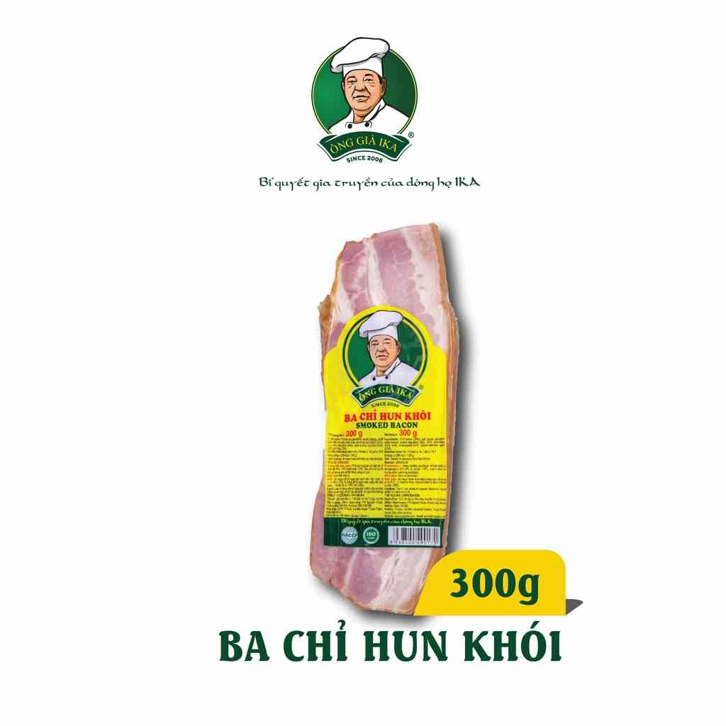 [Mã BMLTA35 giảm đến 35K đơn 99K] Ba chỉ hun khói Ông già IKA 300g