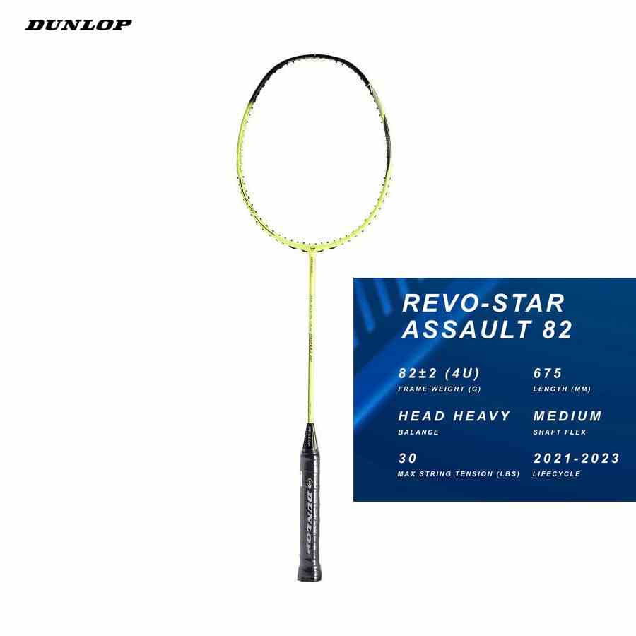 Vợt cầu lông Dunlop Revo Star Assault 82 - Hàng chính hãng thương hiệu Anh Quốc