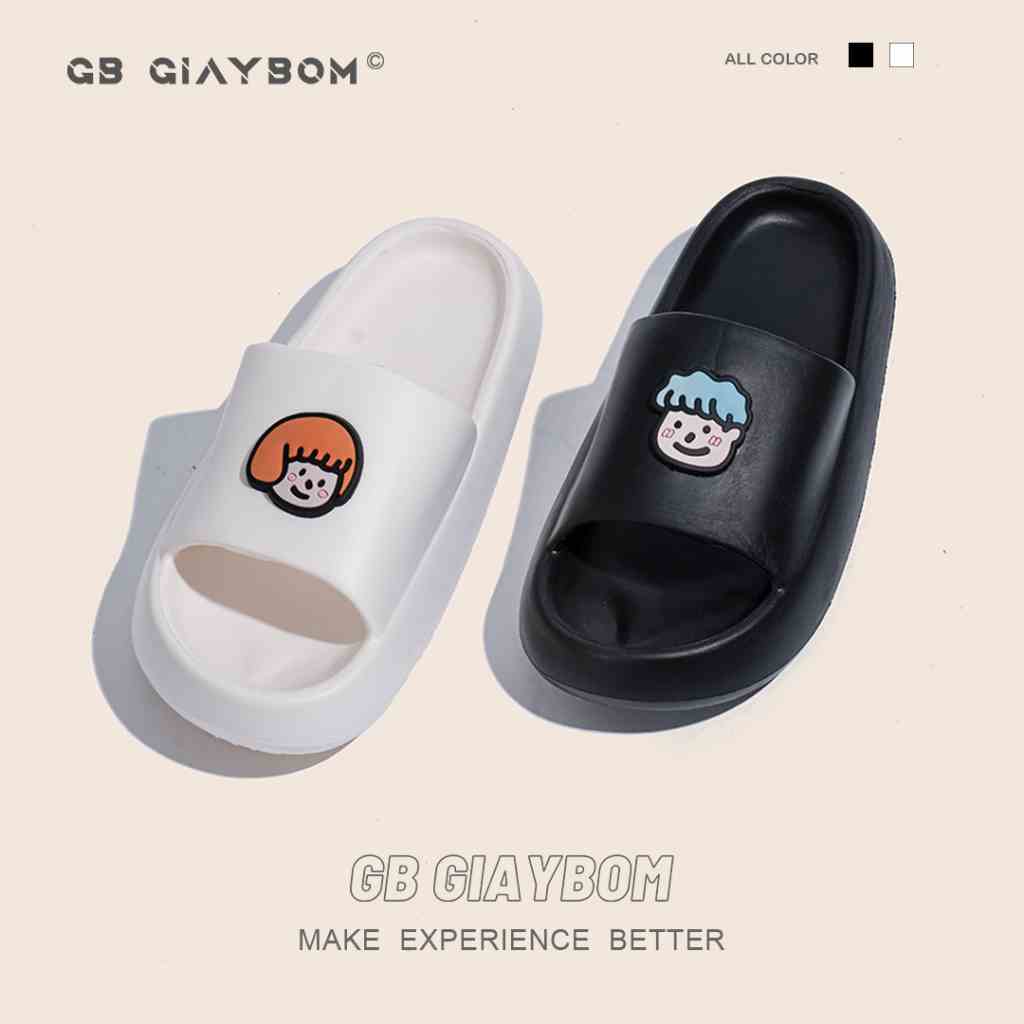 Dép Nữ giayBOM Đúc Nguyên Khố Siêu Nhẹ D0016