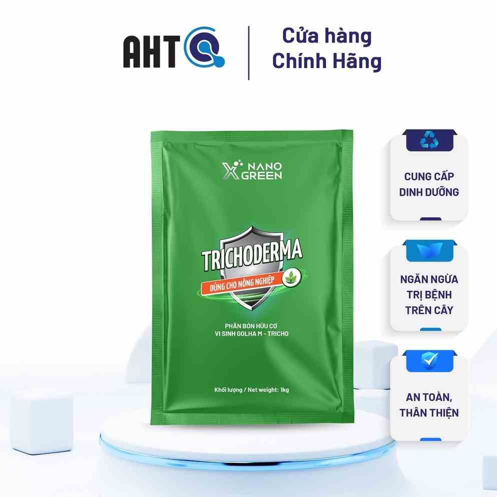 [Combo 2] Nấm đối kháng Trichoderma NANO XGREEN 1kg - Cung Cấp Enzyme Hỗ Trợ Quá Trình Phân Hủy Mùn, Chất Hữu Cơ