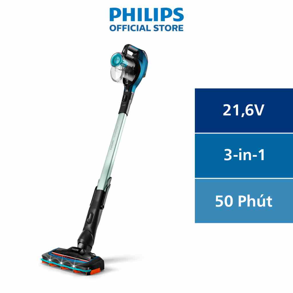 Máy hút bụi không dây dạng cán PHILIPS FC6728 - Hàng Chính Hãng