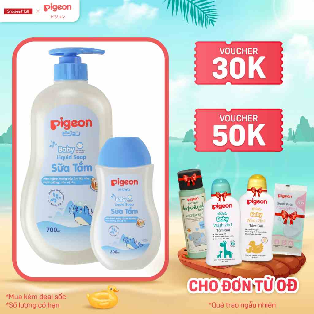 Sữa Tắm Dịu Nhẹ Jojoba Pigeon 200ml/700ml (MẪU MỚI)