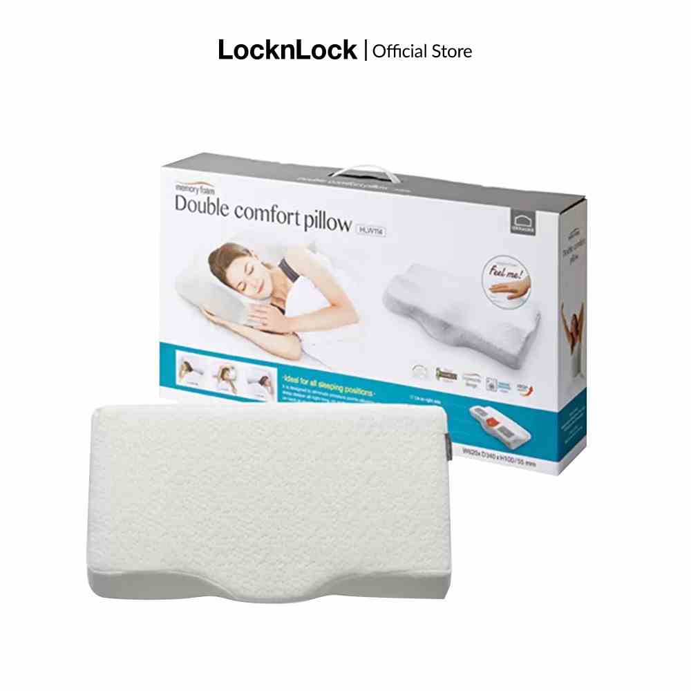 [Mã LIFEMC07CBAU giảm 50k đơn 350k] Gối Memory Foam 50D Lock & Lock HLW114