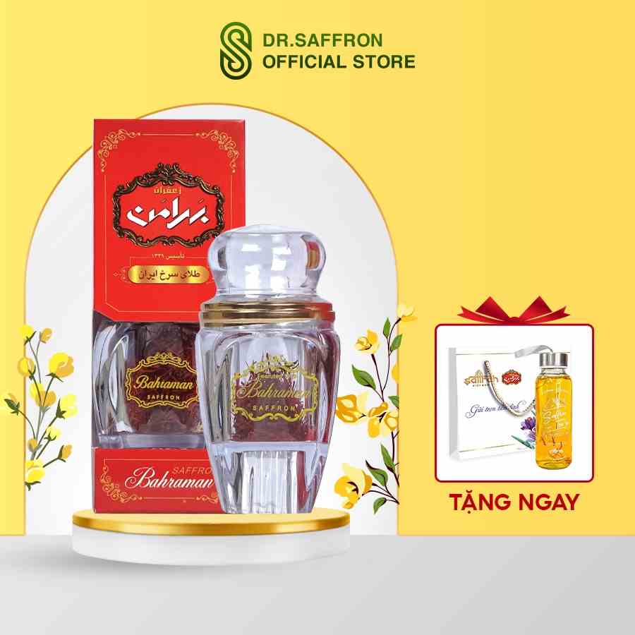 Nhụy hoa nghệ tây SAFFRON BAHRAMAN hộp 1Gr