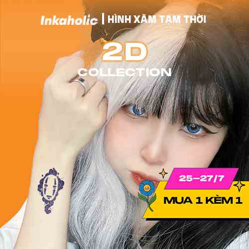 [2D COLLECTION] Hình xăm dán tạm thời Inkaholic Y HỆT xăm thật trong 15 ngày, chống nước