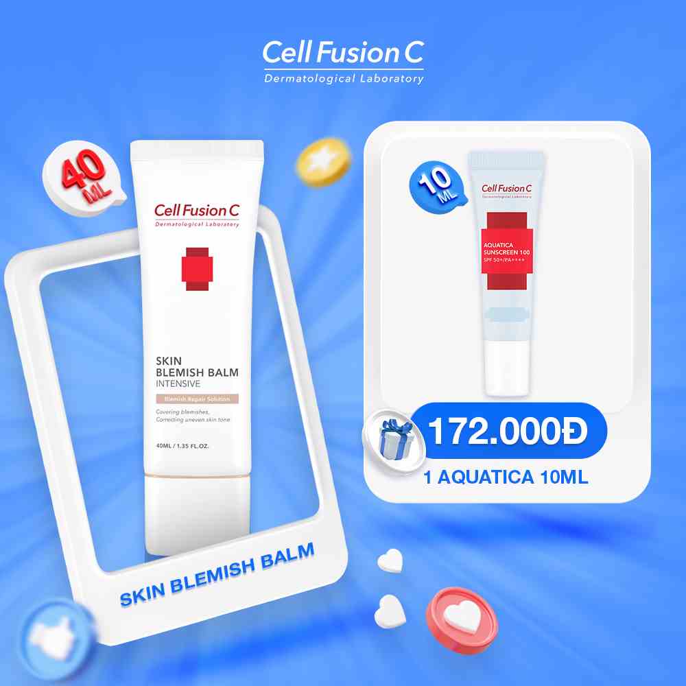 Kem Nền Trang Điểm Dưỡng Cho Da Nhạy Cảm Cell Fusion C Skin Blemish Balm Intensive (40ml)