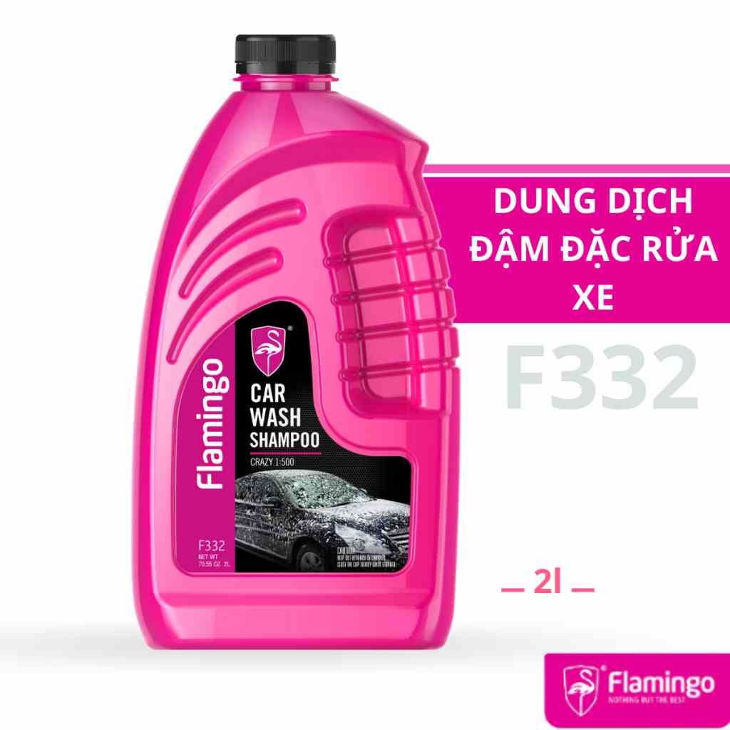 [Mã BMLTB35 giảm đến 35K đơn 99K] Can Dung Dịch Đậm Đặc Rửa Xe Flamingo F332/F068 2 lít – Hãng Phân Phối Chính Thức