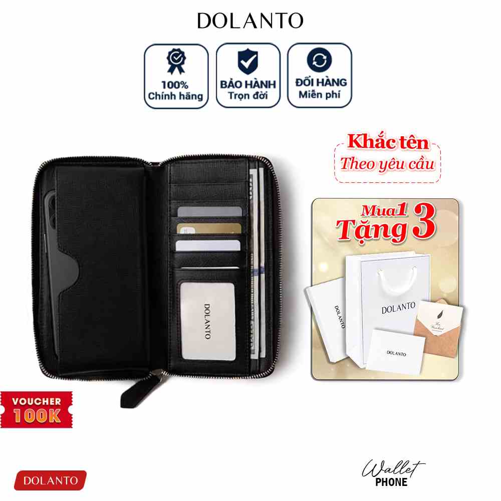 Ví DOLANTO BRAND® Phone Saffiano Wallet